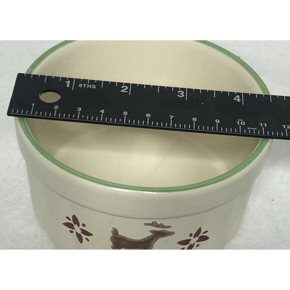 Pfaltzgraff Nordic Off White Christmas Souffle Reindeer Dish 2295335 - Picture 7 of 7